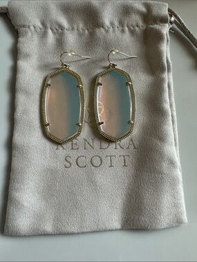 Kendra Scott Gold Dichroic Glass Danielle Dop Earrings